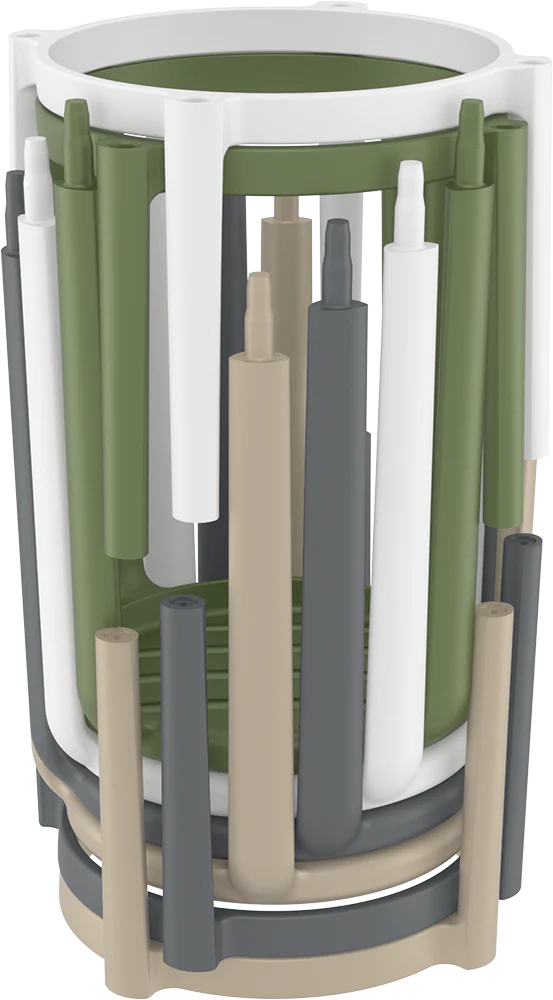 Tom Stool 750H-Barstools-Black-Commercial Traders - Office Furniture