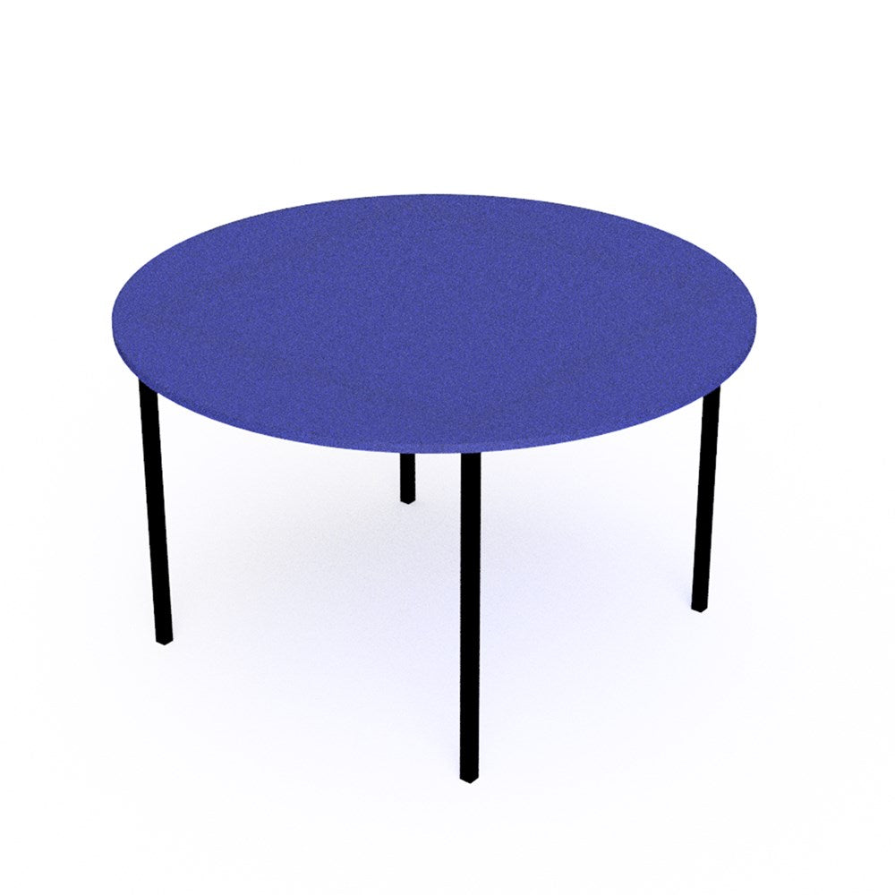 Table School 1200mm Dia-Education Furniture-Blue-520mm-Commercial Traders - Office Furniture