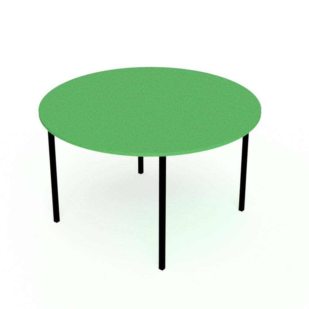 Table School 1200mm Dia-Education Furniture-Blue-520mm-Commercial Traders - Office Furniture