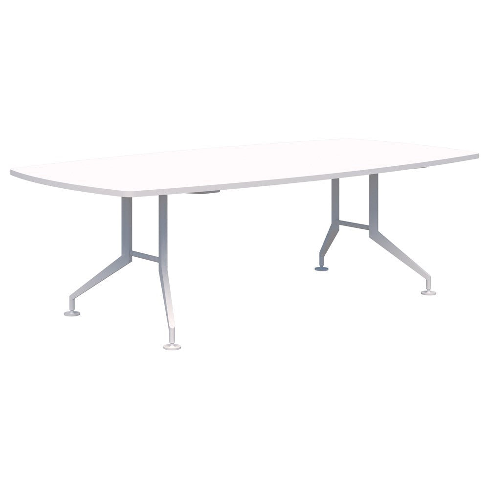 Shot Table Barrel Shape - 3000 x 1200-Unclassified-Snow Velvet-White-Commercial Traders - Office Furniture