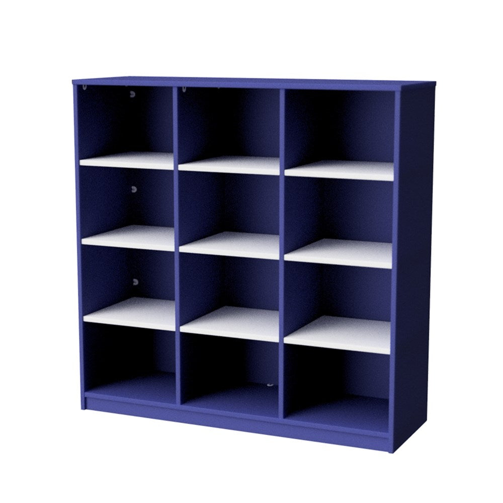Storage Unit 12 Cube-Education Furniture-Blue/White-Commercial Traders - Office Furniture