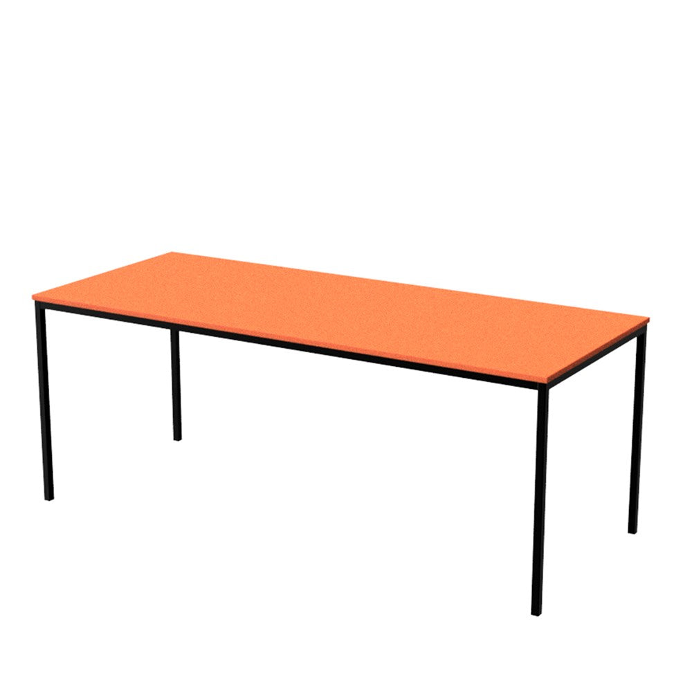 Table School Rectangle 1800mm-Education Furniture-Orange-520mm-Commercial Traders - Office Furniture