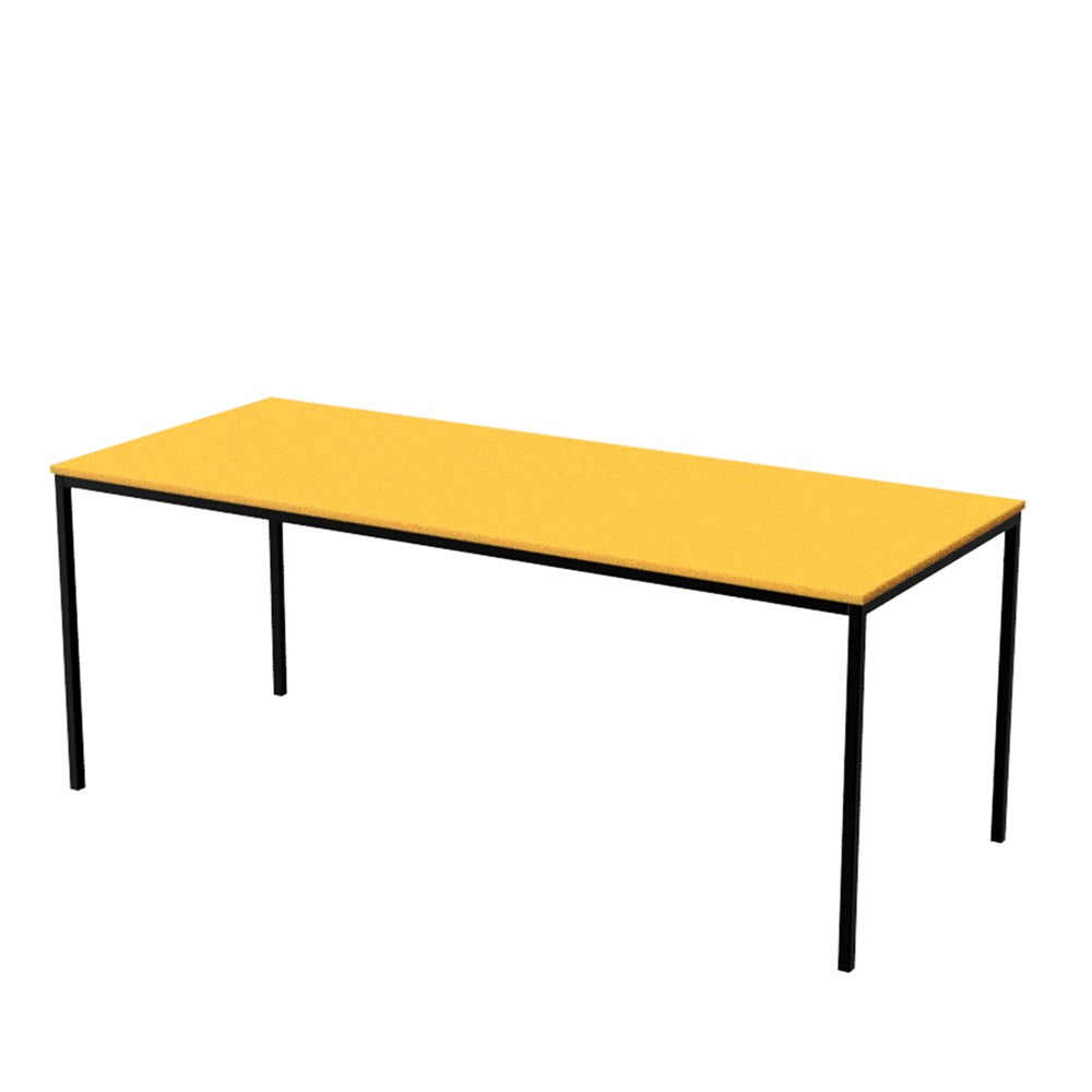 Table School Rectangle 1800mm-Education Furniture-Yellow-520mm-Commercial Traders - Office Furniture
