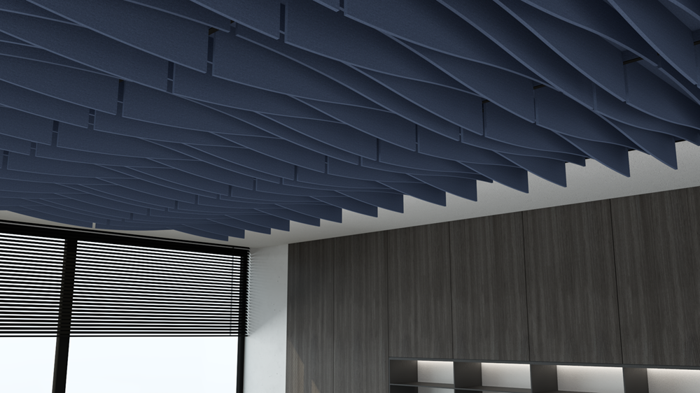Acoustic Ceiling Tile - Stratus-Office Partitons-600 x 600-Wine-Commercial Traders - Office Furniture