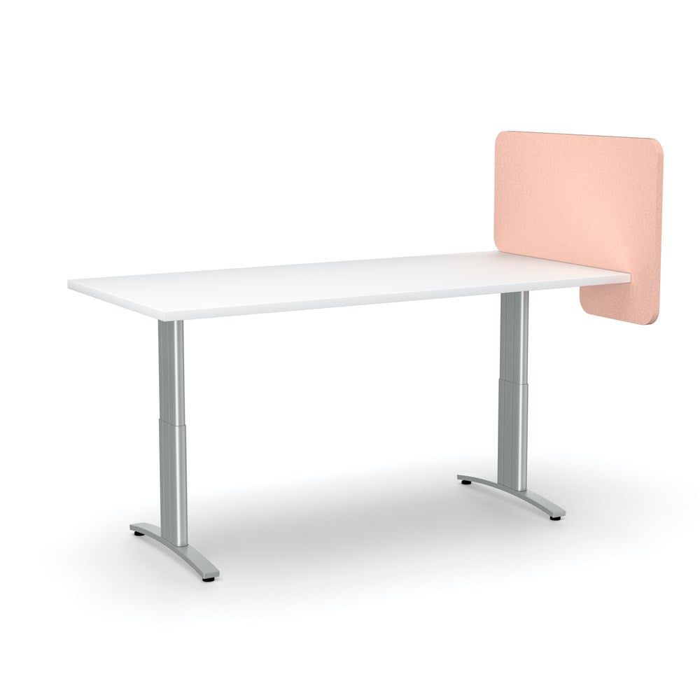 Acoustic Desk Divider-Acoustic-Blush Pink-Commercial Traders - Office Furniture
