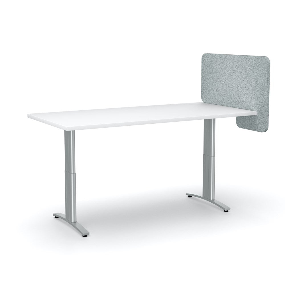 Acoustic Desk Divider-Acoustic-Dark Silvery Grey-Commercial Traders - Office Furniture