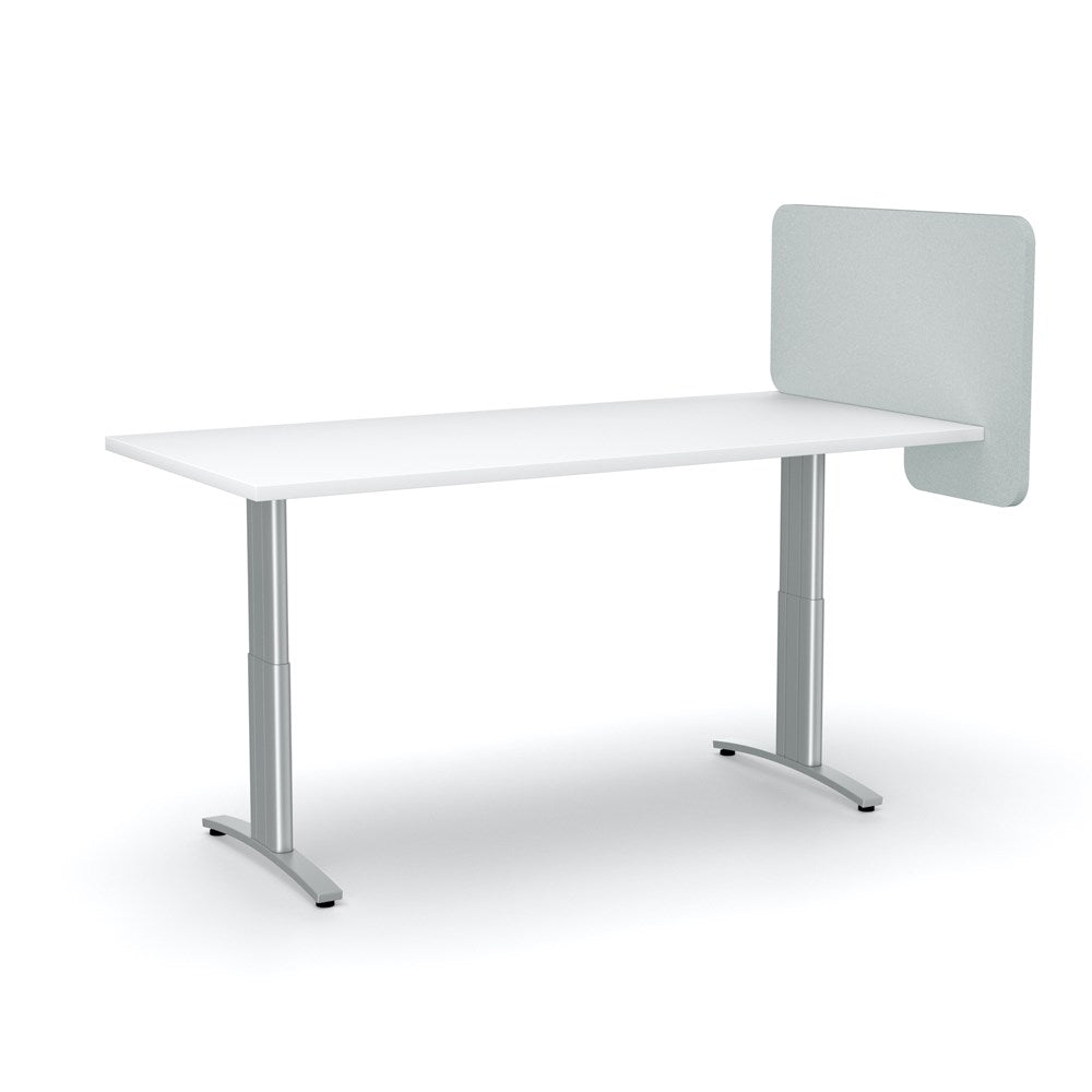 Acoustic Desk Divider-Acoustic-Light Grey-Commercial Traders - Office Furniture