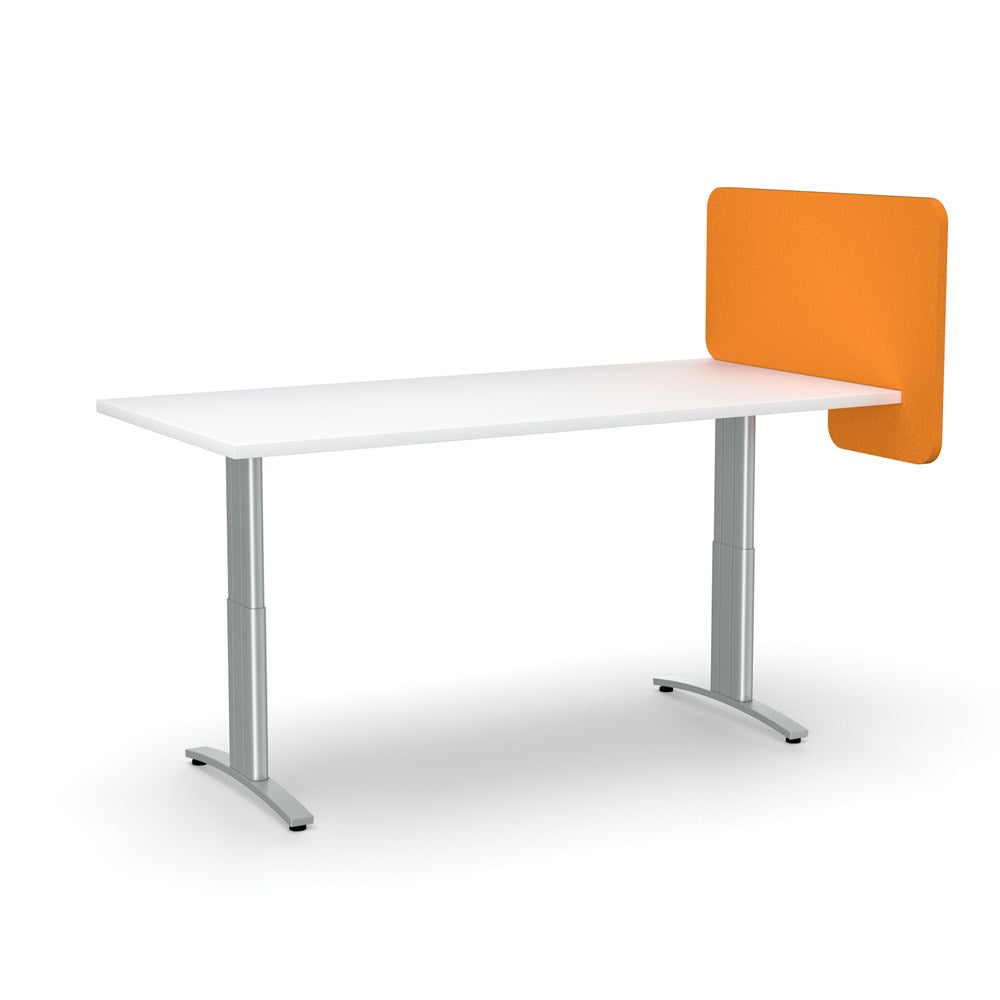 Acoustic Desk Divider-Acoustic-Orange-Commercial Traders - Office Furniture