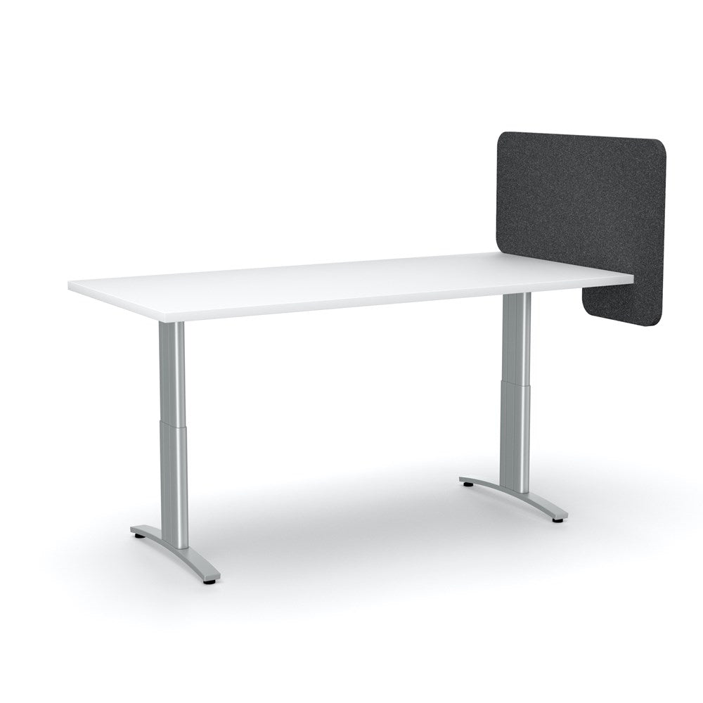 Acoustic Desk Divider-Acoustic-Sesame Grey-Commercial Traders - Office Furniture