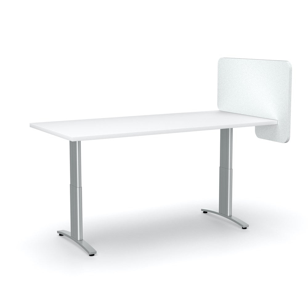 Acoustic Desk Divider-Acoustic-White-Commercial Traders - Office Furniture