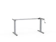 Agile Winder Desk Frame Only-Desking-1200mm - 1800mm-Silver-Commercial Traders - Office Furniture