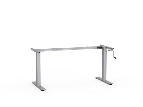 Agile Winder Desk Frame Only-Desking-1200mm - 1800mm-Silver-Commercial Traders - Office Furniture