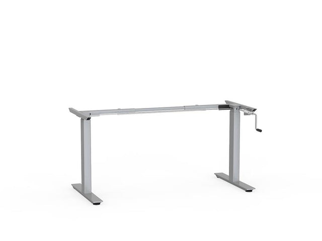 Agile Winder Desk Frame Only-Desking-1200mm - 1800mm-Silver-Commercial Traders - Office Furniture