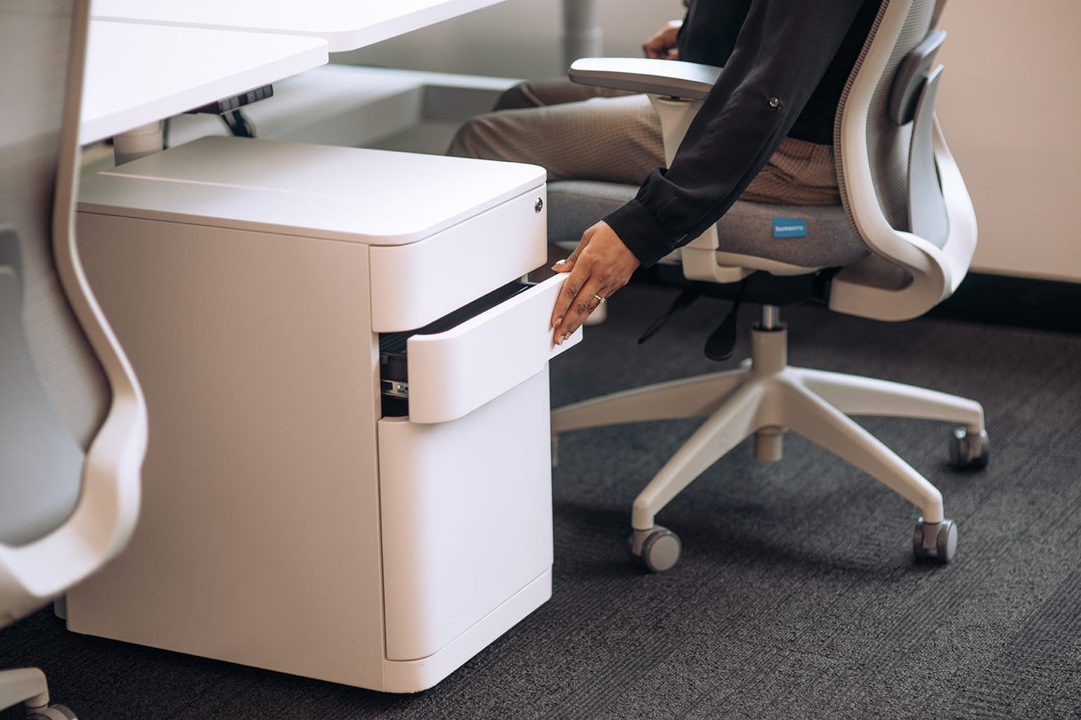 Buro MyWorkSpace Mobile Pedestal-Storage-White-Commercial Traders - Office Furniture