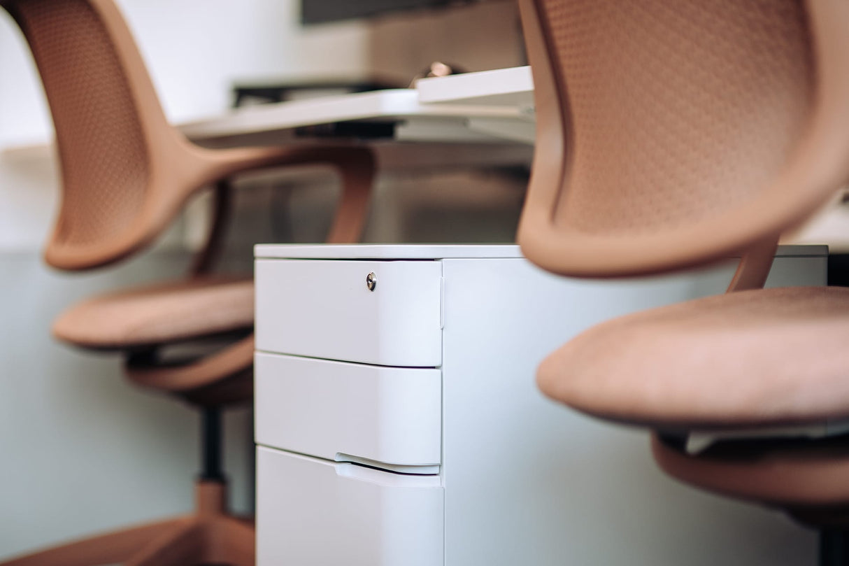 Buro MyWorkSpace Mobile Pedestal-Storage-White-Commercial Traders - Office Furniture