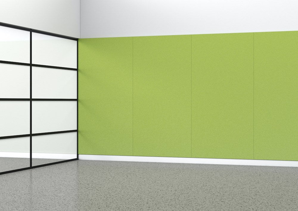 Acoustic Panel - 12mm thick - 1220 x 2440-Noise Reduction-Apple Green-Commercial Traders - Office Furniture