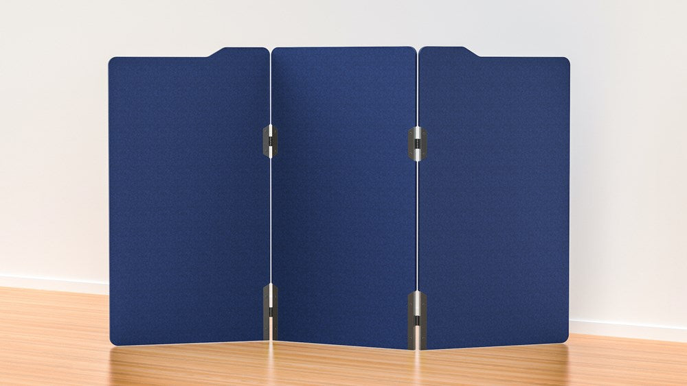 Milford Acoustic Freestanding 3 Partition - 1800h x 1000w -24mm thick