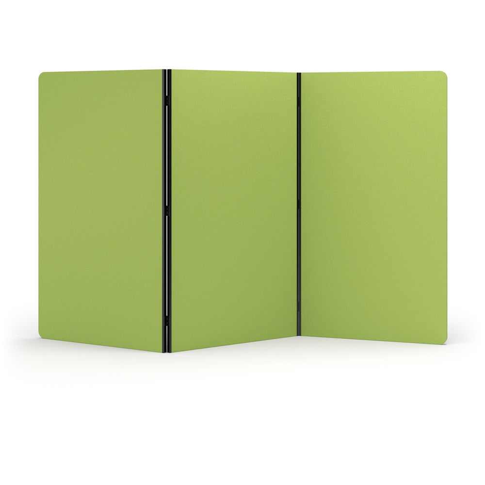 Acoustic Freestanding 3 Panel Partition-Noise Reduction-Apple Green-Commercial Traders - Office Furniture