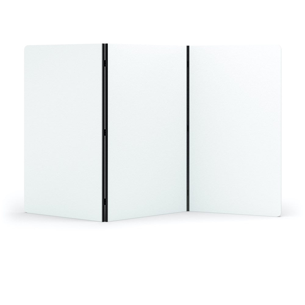 Acoustic Freestanding 3 Panel Partition-Noise Reduction-White-Commercial Traders - Office Furniture