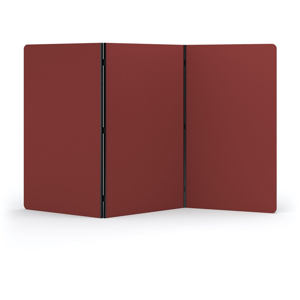 Acoustic Freestanding 3 Panel Partition-Noise Reduction-Wine-Commercial Traders - Office Furniture