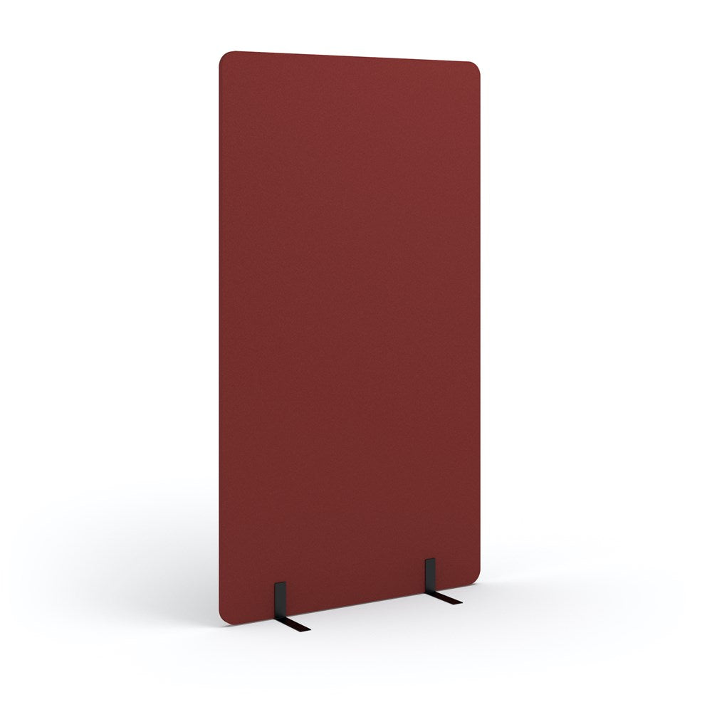 Acoustic Freestanding Partition - 1800h x 1000w -24mm thick-Noise Reduction-Wine-Commercial Traders - Office Furniture