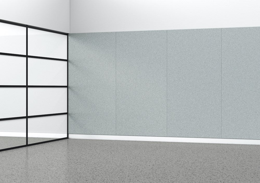 Acoustic Panel - 12mm thick - 1220 x 2440-Noise Reduction-Dark Silvery Grey-Commercial Traders - Office Furniture