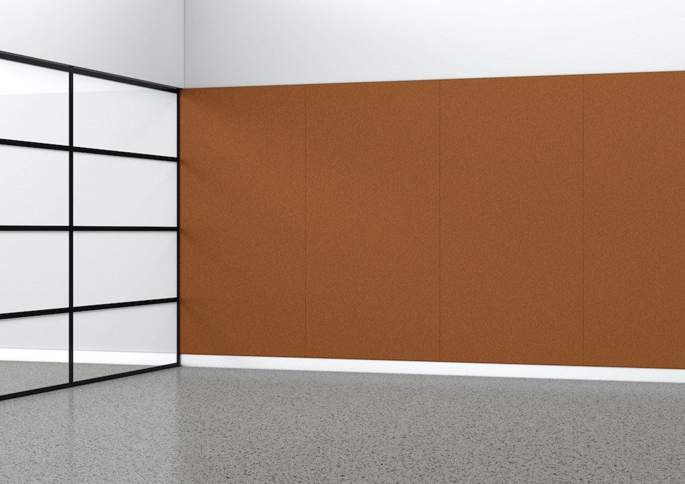 Acoustic Panel - 12mm thick - 1220 x 2440-Noise Reduction-Rust-Commercial Traders - Office Furniture
