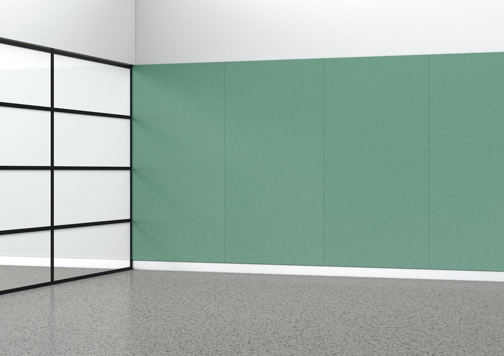 Acoustic Panel - 24mm thick - 1200 x 2400-Noise Reduction-Turquoise-Commercial Traders - Office Furniture