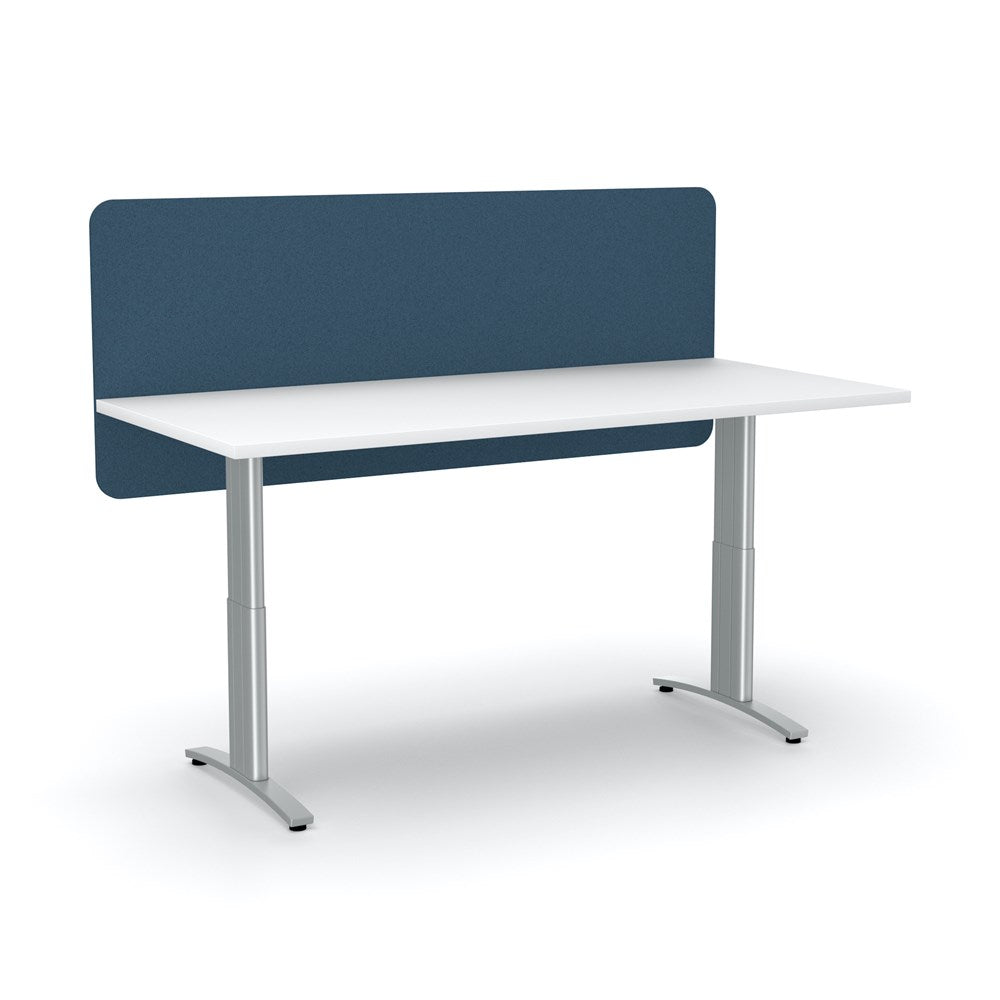Acoustic Desk Screen Modesty Panel-Acoustic-600 x 1200-Wine-Commercial Traders - Office Furniture