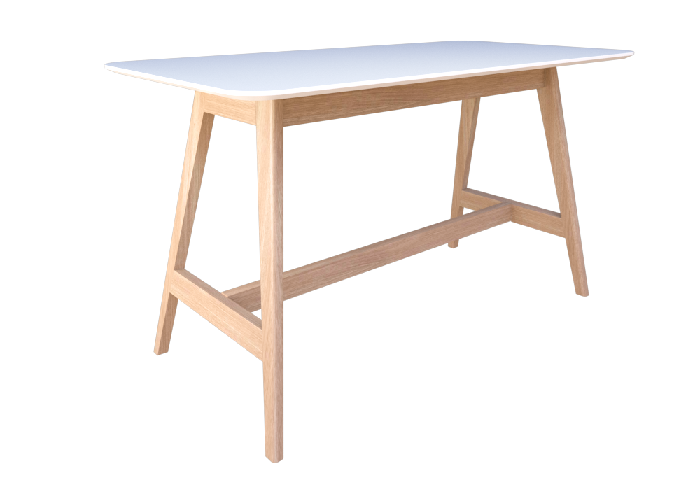 Oslo Bar Leaner - Melteca Top-Meeting Room Furniture-1800 x 900-White-Auckland Delivery-Commercial Traders - Office Furniture