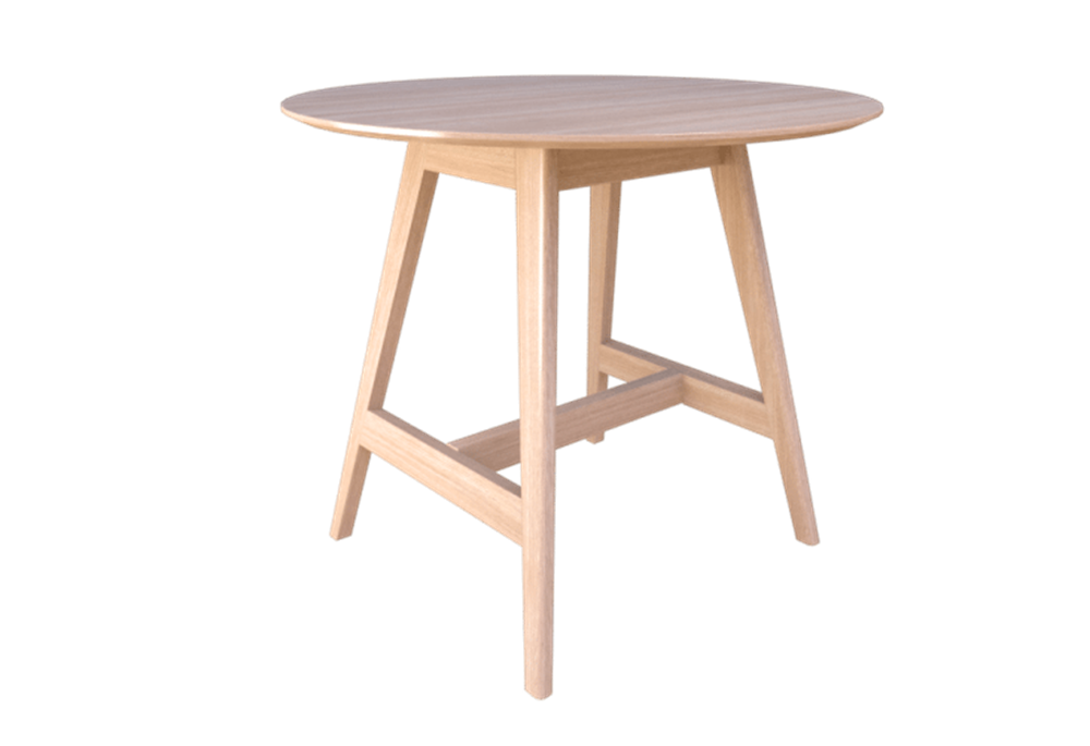 Oslo Round Leaner - Ash Veneer Top-Meeting Room Furniture-Auckland Delivery-Commercial Traders - Office Furniture