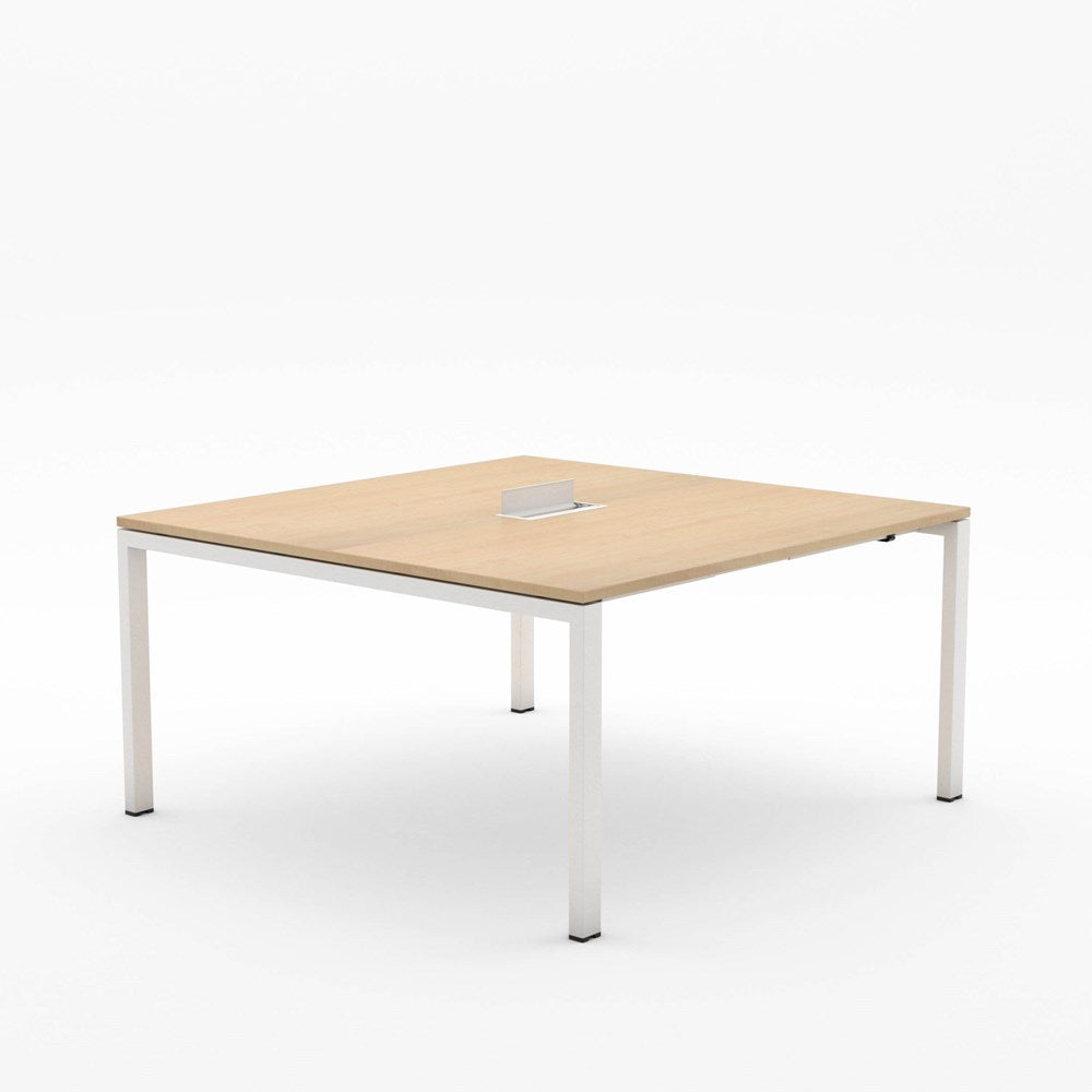 Alti Meeting Table 1500 x 1500-Meeting Tables-Affinity Maple-White-North Island-Commercial Traders - Office Furniture