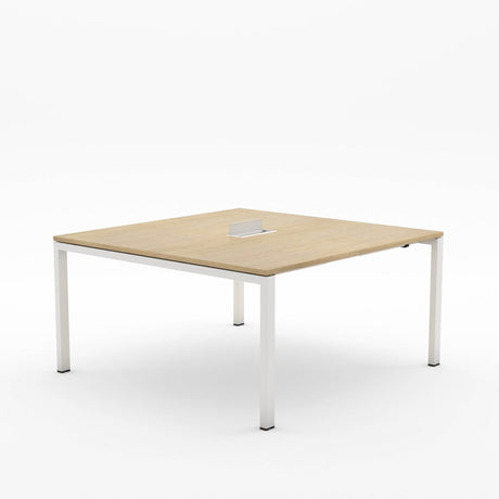 Alti Meeting Table 1500 x 1500-Meeting Tables-Refined Oak-White-North Island-Commercial Traders - Office Furniture