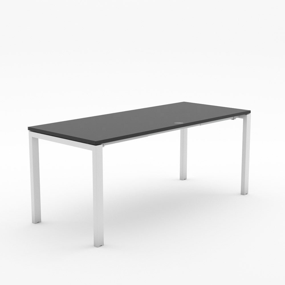 Alti 1800 x 750 Desk-Desking-Black-White-Delivery to North Island-Commercial Traders - Office Furniture