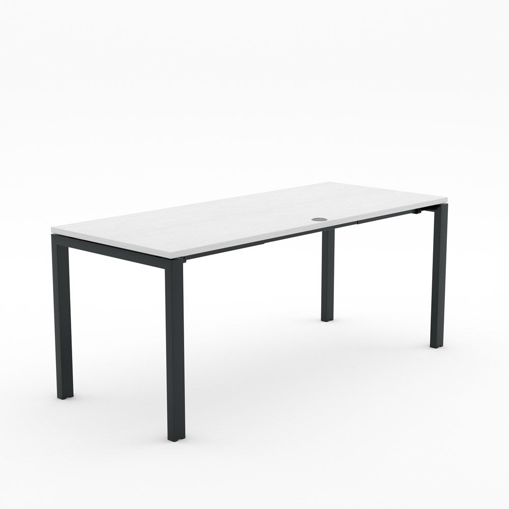 Alti 1800 x 750 Desk-Desking-Silver Strata-Black-Delivery to North Island-Commercial Traders - Office Furniture