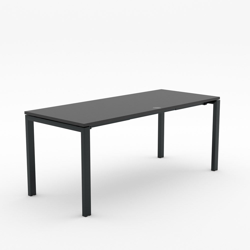 Alti 1800 x 750 Desk-Desking-Black-Black-Delivery to North Island-Commercial Traders - Office Furniture
