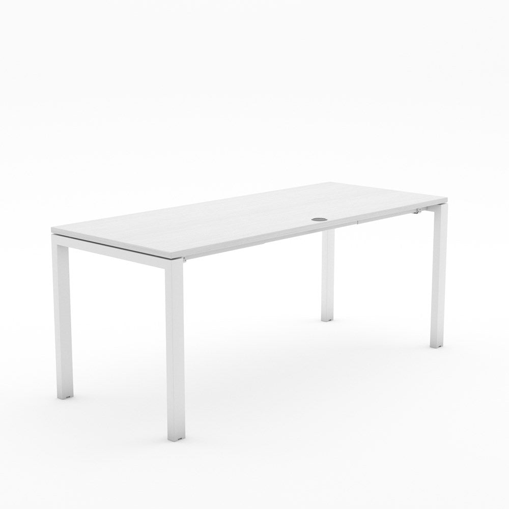 Alti 1800 x 750 Desk-Desking-Silver Strata-White-Delivery to North Island-Commercial Traders - Office Furniture