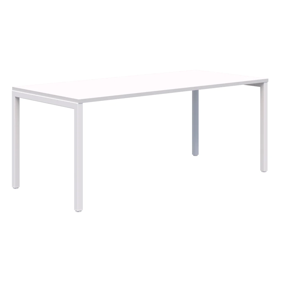 Avero Canteen Table-Lunchroom Tables-1200 x 700-Snow Velvet-White-Commercial Traders - Office Furniture