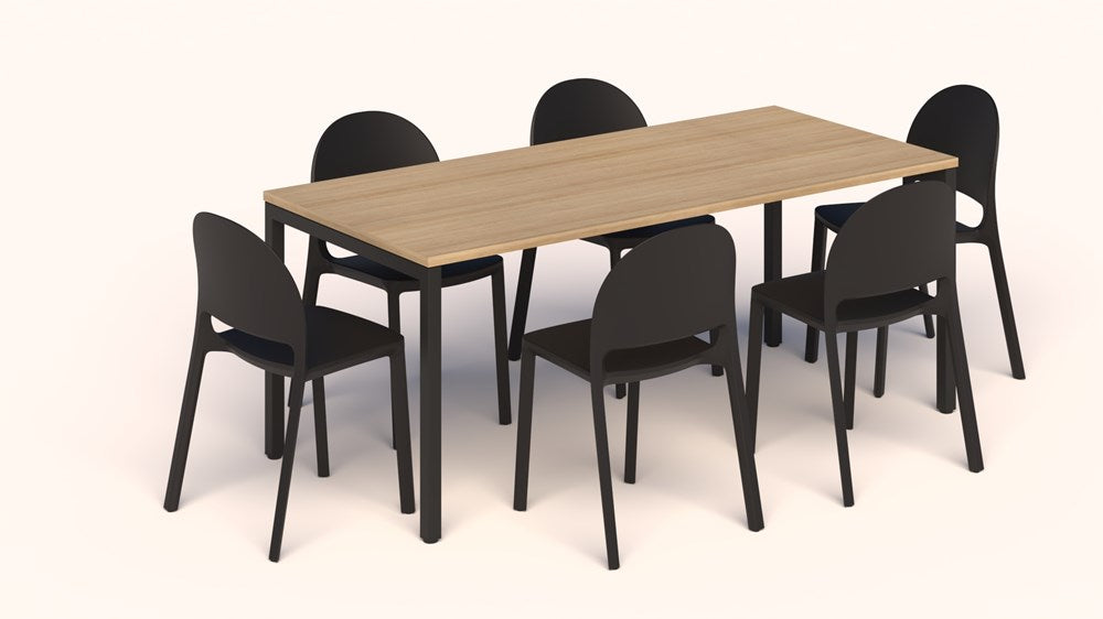 Avero Canteen Table and Bubble Chair Package