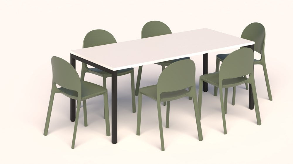 Avero Canteen Table and Bubble Chair Package