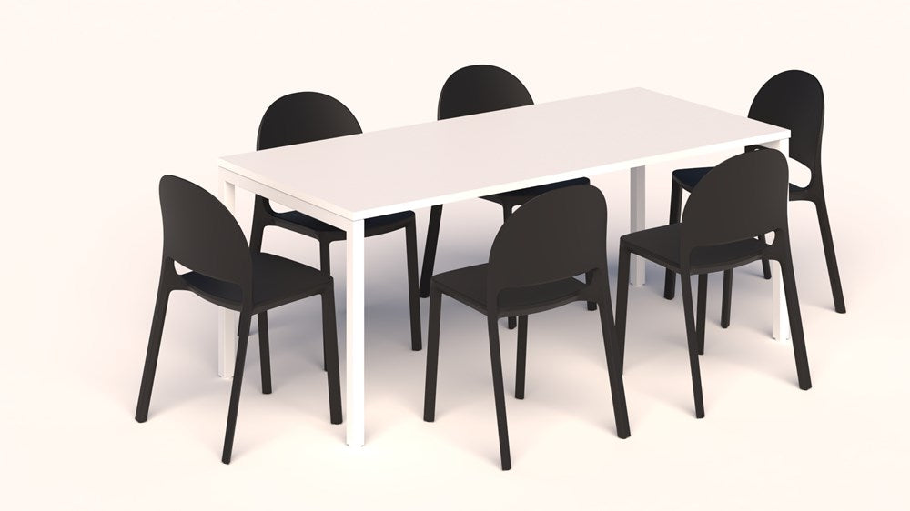 Avero Canteen Table and Bubble Chair Package