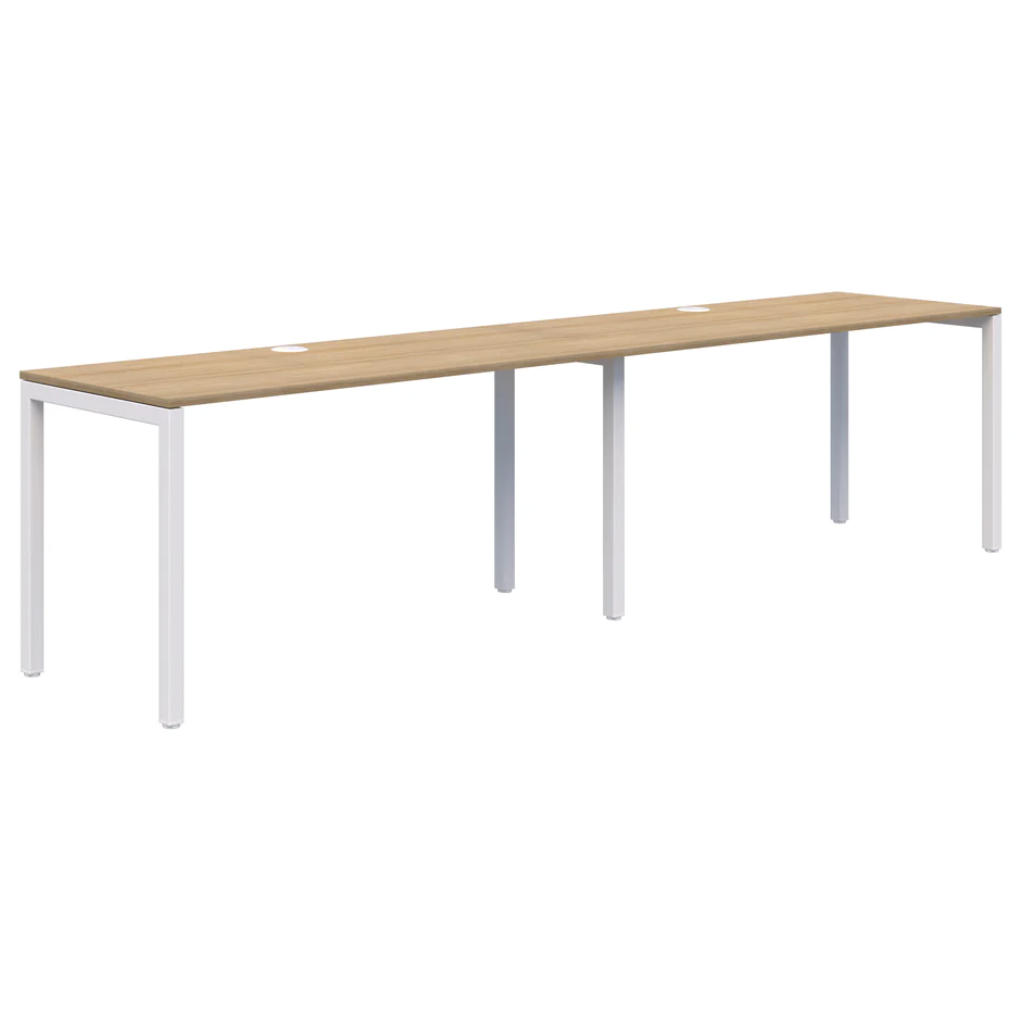 Avero Fixed Height Desk - 2 Pod Inline (Narrow)