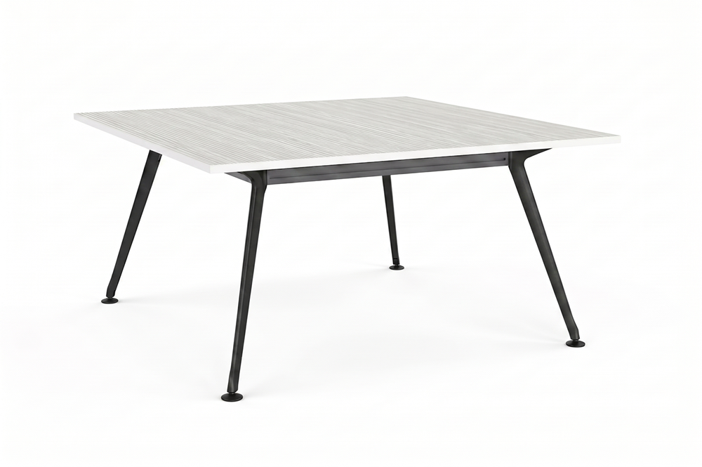 Euro Meeting Table 1800 x 1800-Meeting Room Furniture-Black-North Island (Ground Floor)-Commercial Traders - Office Furniture
