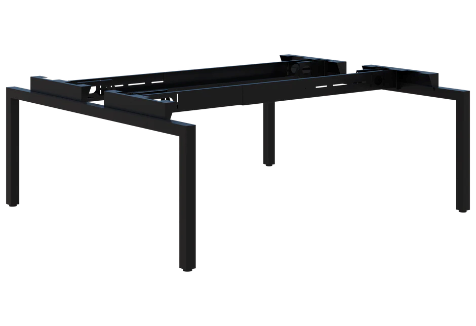 Balance Desk Base Only - 2 Pod Back to Back-Desks-Black-Commercial Traders - Office Furniture