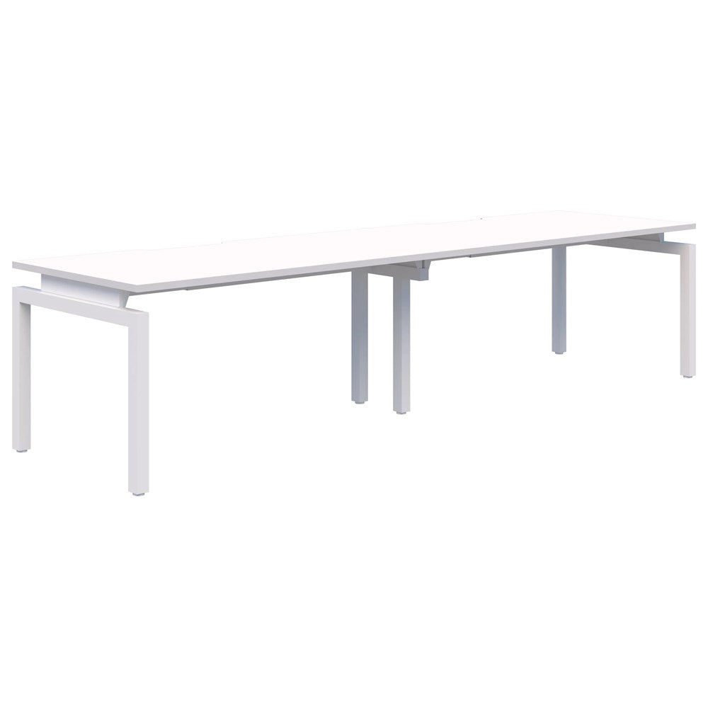 Balance 1800 2 Person Pod (Side To Side)-Desking-Snow Velvet-White-700mm deep-Commercial Traders - Office Furniture