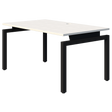 Balance Desk 1200 Wide-Desking-Snow Velvet-Black-700mm-Commercial Traders - Office Furniture