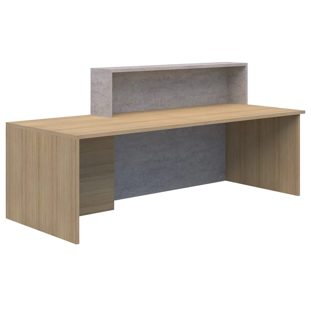 The Block Reception - Wheelchair Accessible-Reception Furniture-2400mm-Left-Auckland Delivery-Commercial Traders - Office Furniture
