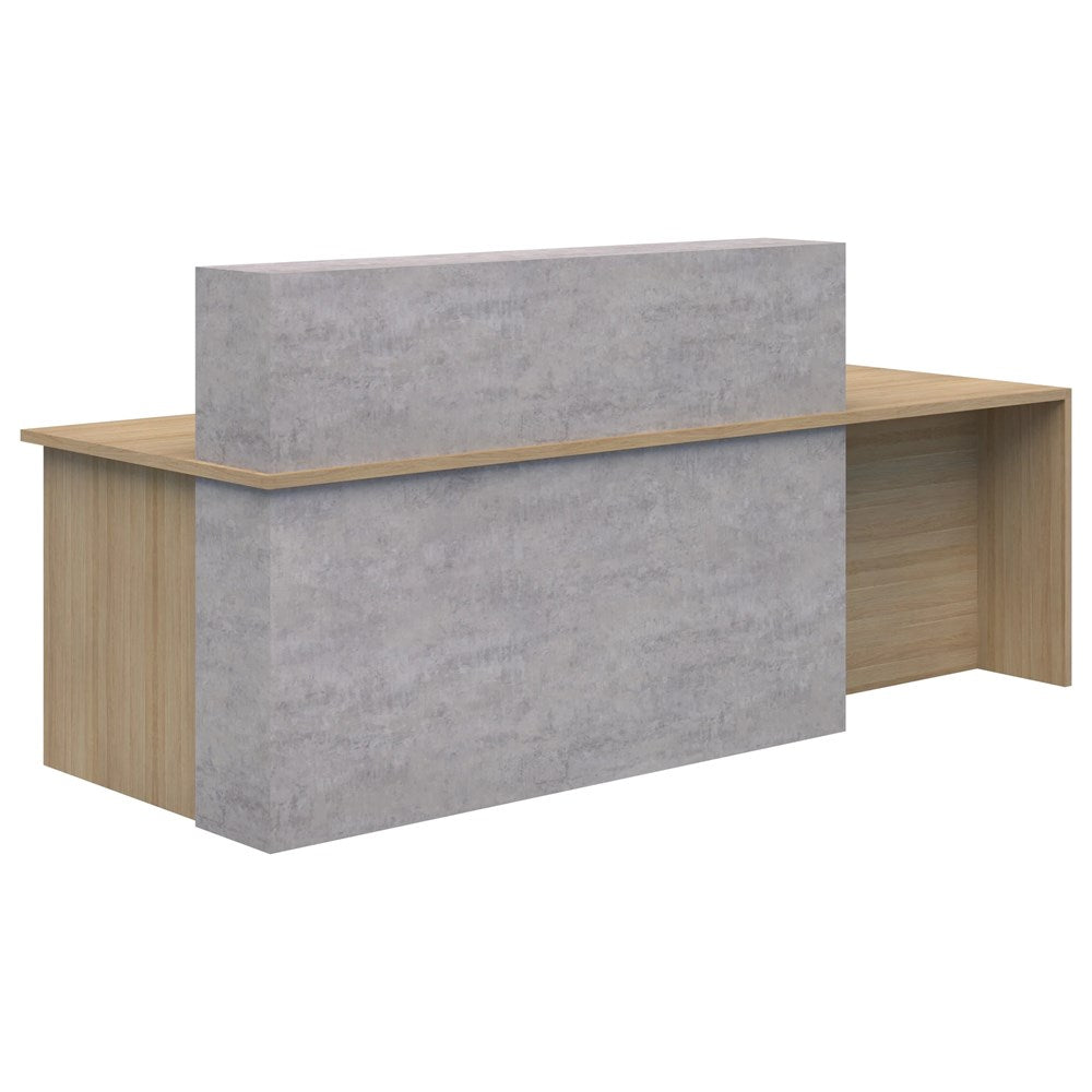 The Block Reception - Wheelchair Accessible-Reception Furniture-2400mm-Right-Auckland Delivery-Commercial Traders - Office Furniture