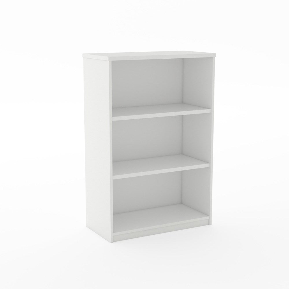 Karaka Bookcase 1200h x 800w x 400d-Storage-Snowdrift (White)-North island Delivery (Ground Floor)-Commercial Traders - Office Furniture