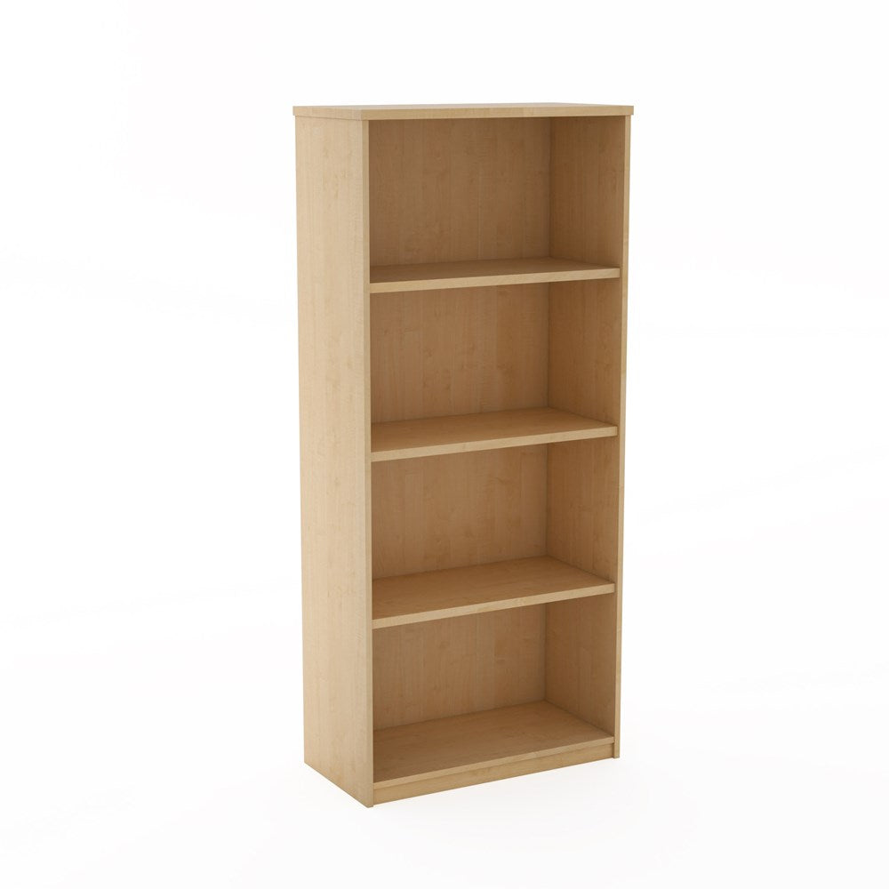 Karaka Bookcase 1800h x 800w x 400d-Storage-Affinity Maple-North island Delivery (Ground Floor)-Commercial Traders - Office Furniture